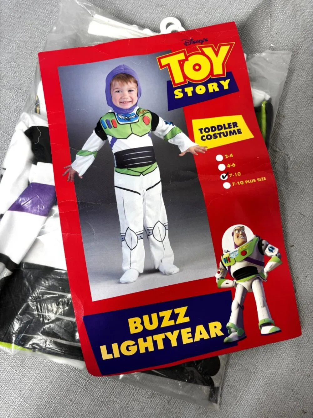 Vtg Buzz Lightyear Toy Story Costume Sz 7-10 NWT NOS